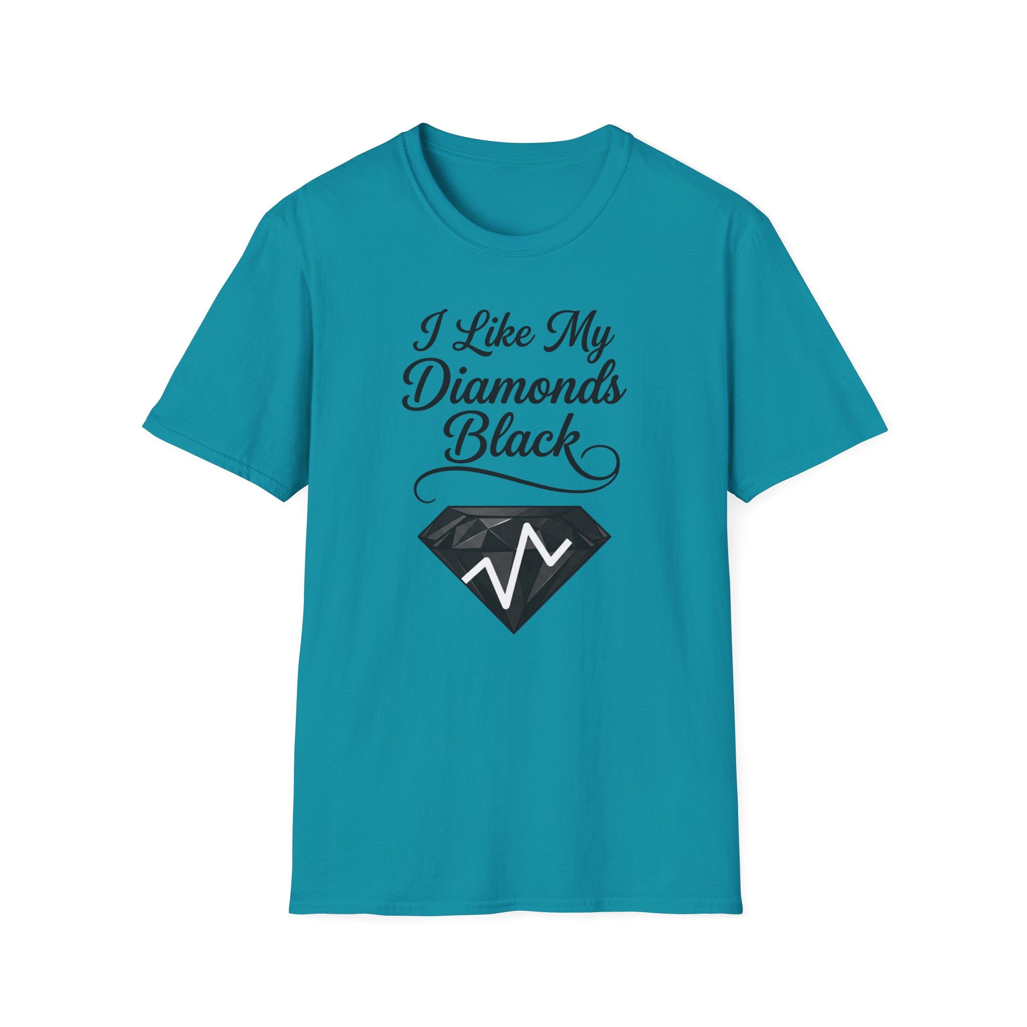I Like My Diamonds Black T-Shirt