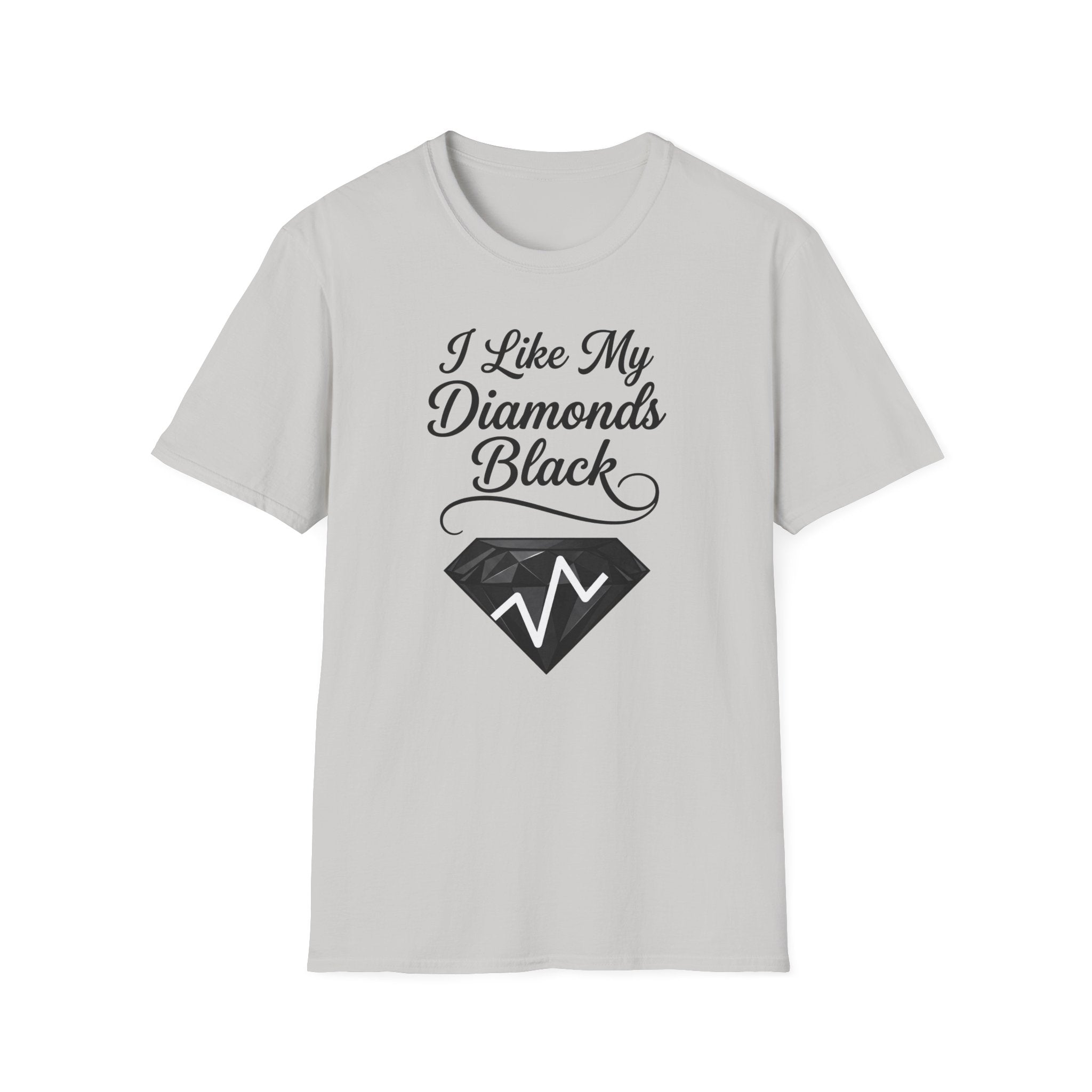 I Like My Diamonds Black T-Shirt