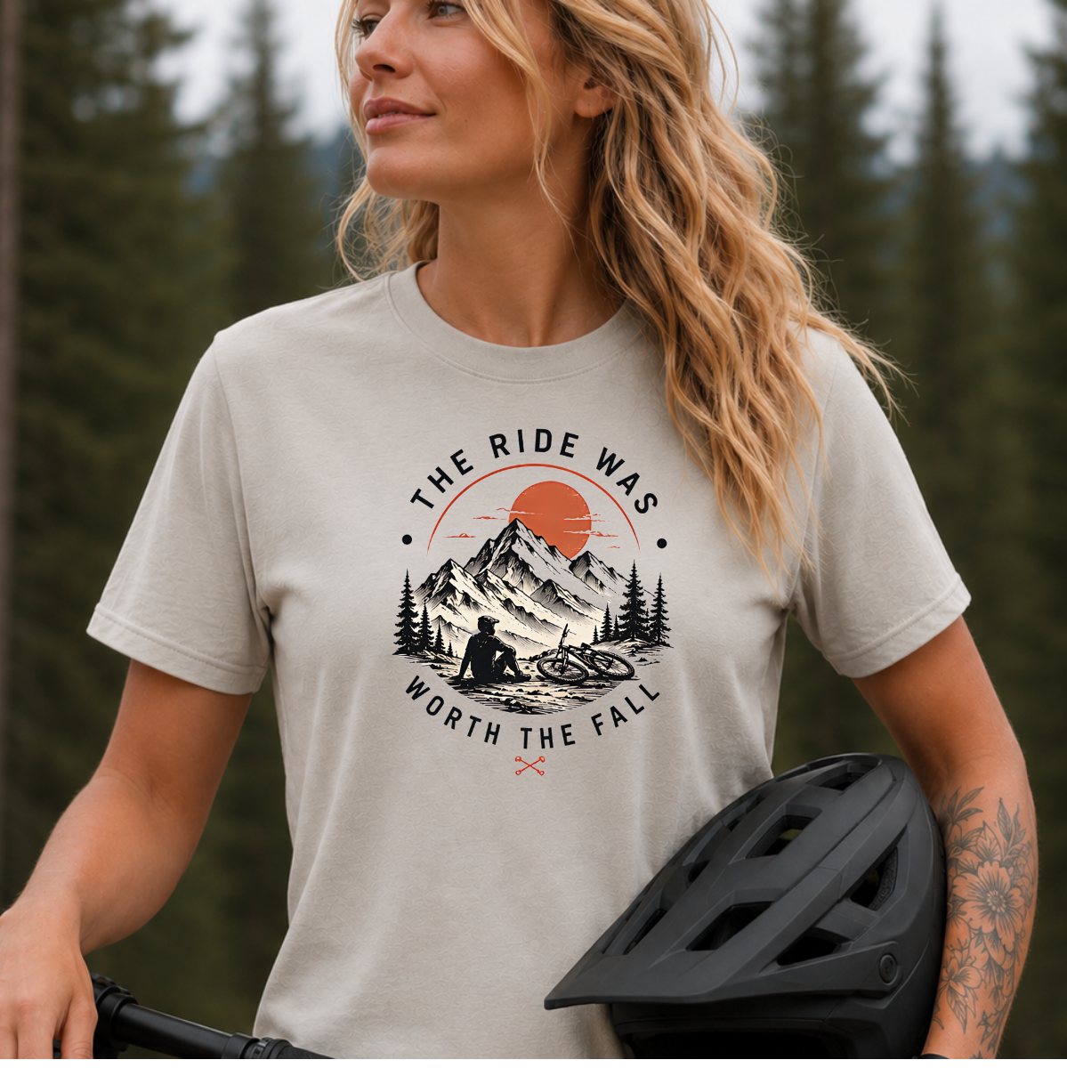 The Ride Was Worth The Fall | Mountain Biking Shirt