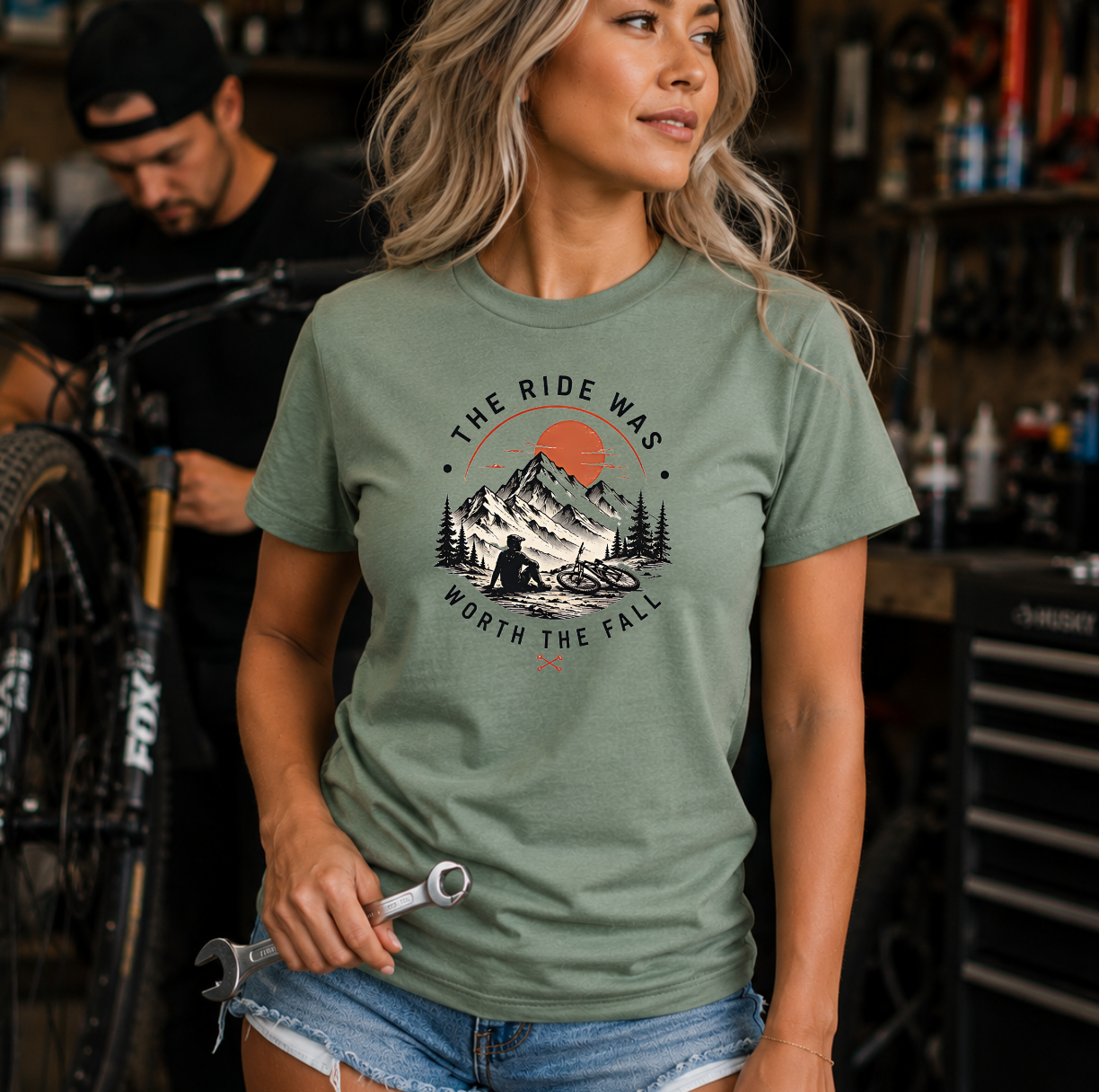 The Ride Was Worth The Fall | Mountain Biking Shirt