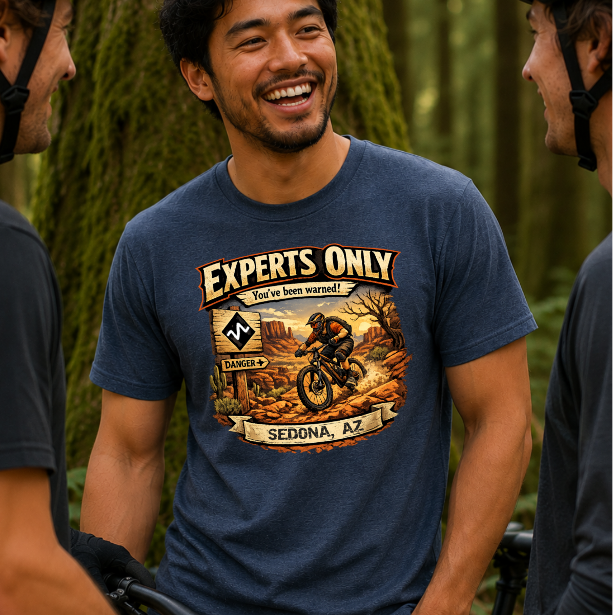 Sedona Arizona Experts Only Black Diamond Mountain Biking Shirt