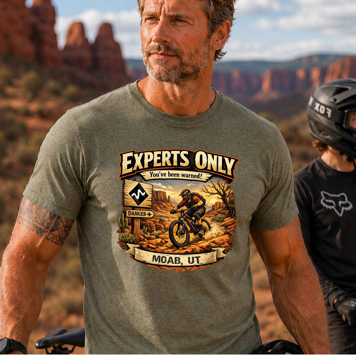 Moab Utah Experts Only Black Diamond Mountain Biking Shirt