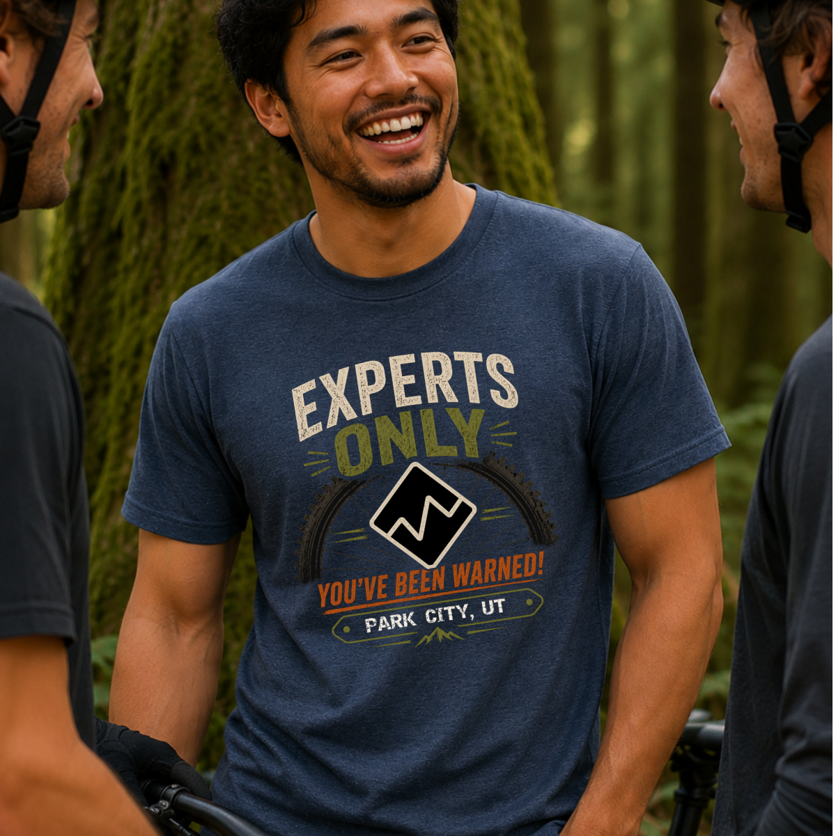 Park City Experts Only Black Diamond Mountain Biking Shirt
