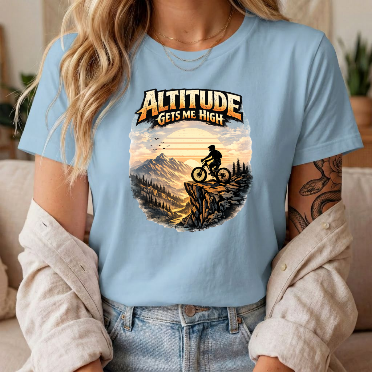 Altitude Gets Me High | Mountain Biking Shirt