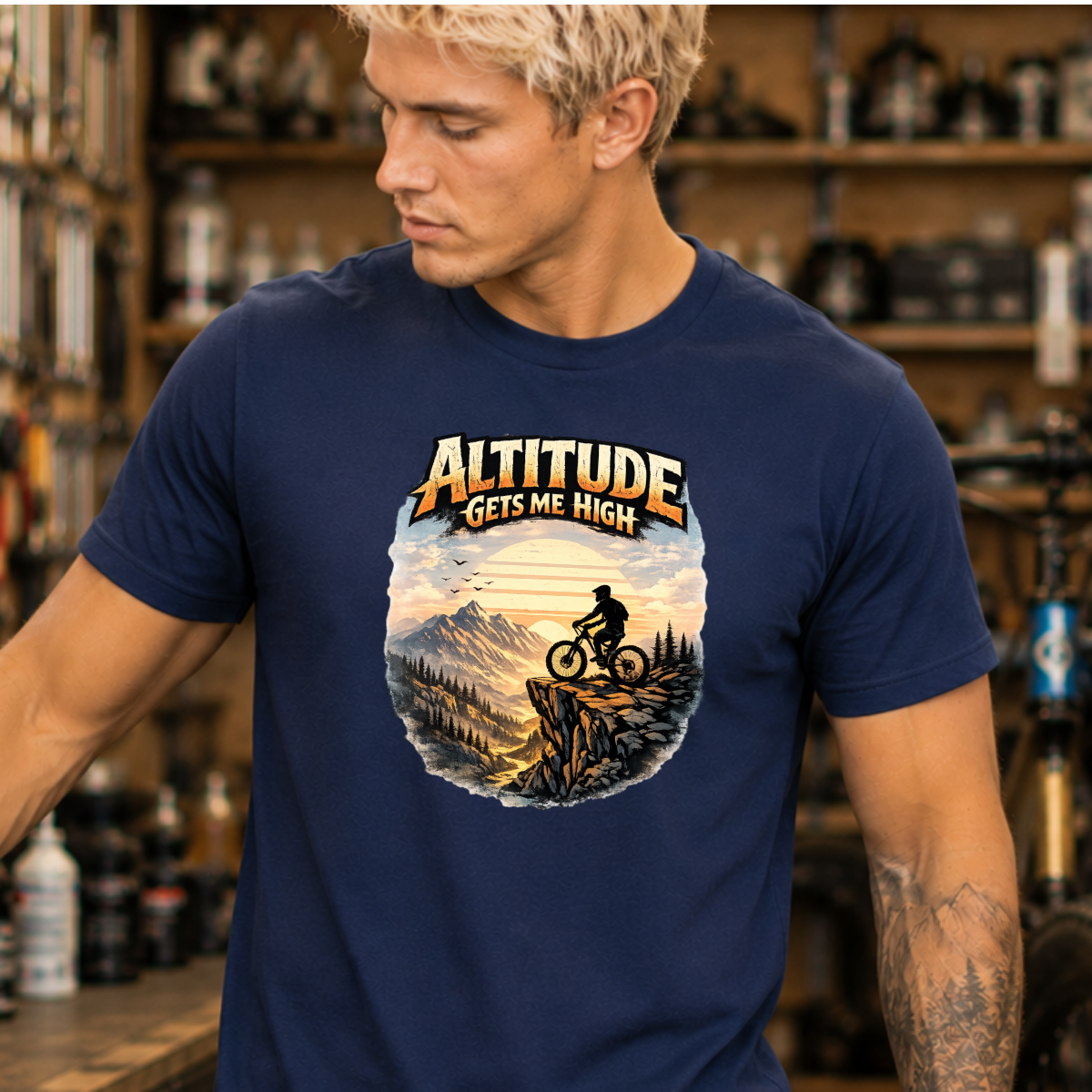 Altitude Gets Me High | Mountain Biking Shirt