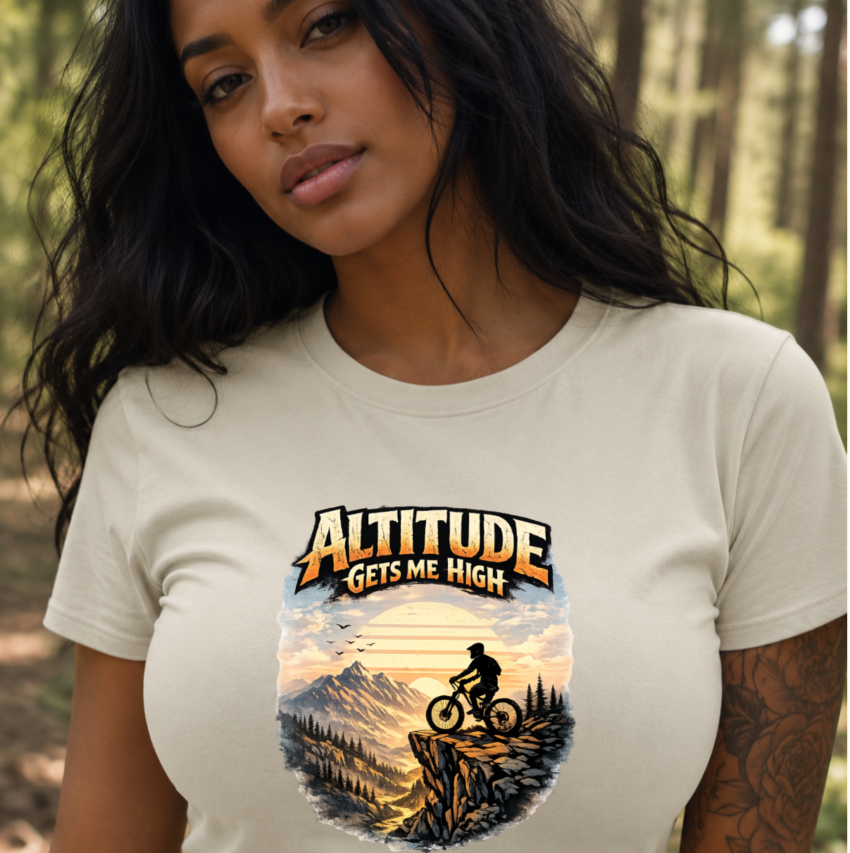 Altitude Gets Me High | Mountain Biking Shirt
