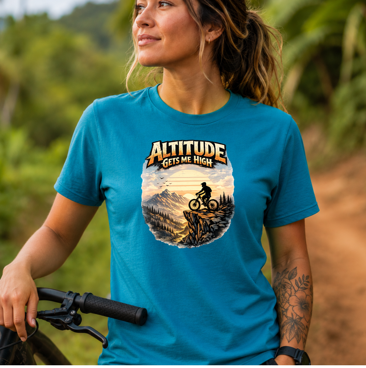 Altitude Gets Me High | Mountain Biking Shirt