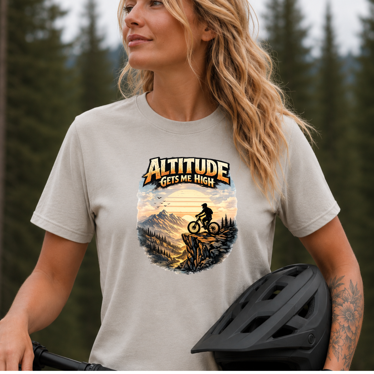 Altitude Gets Me High | Mountain Biking Shirt