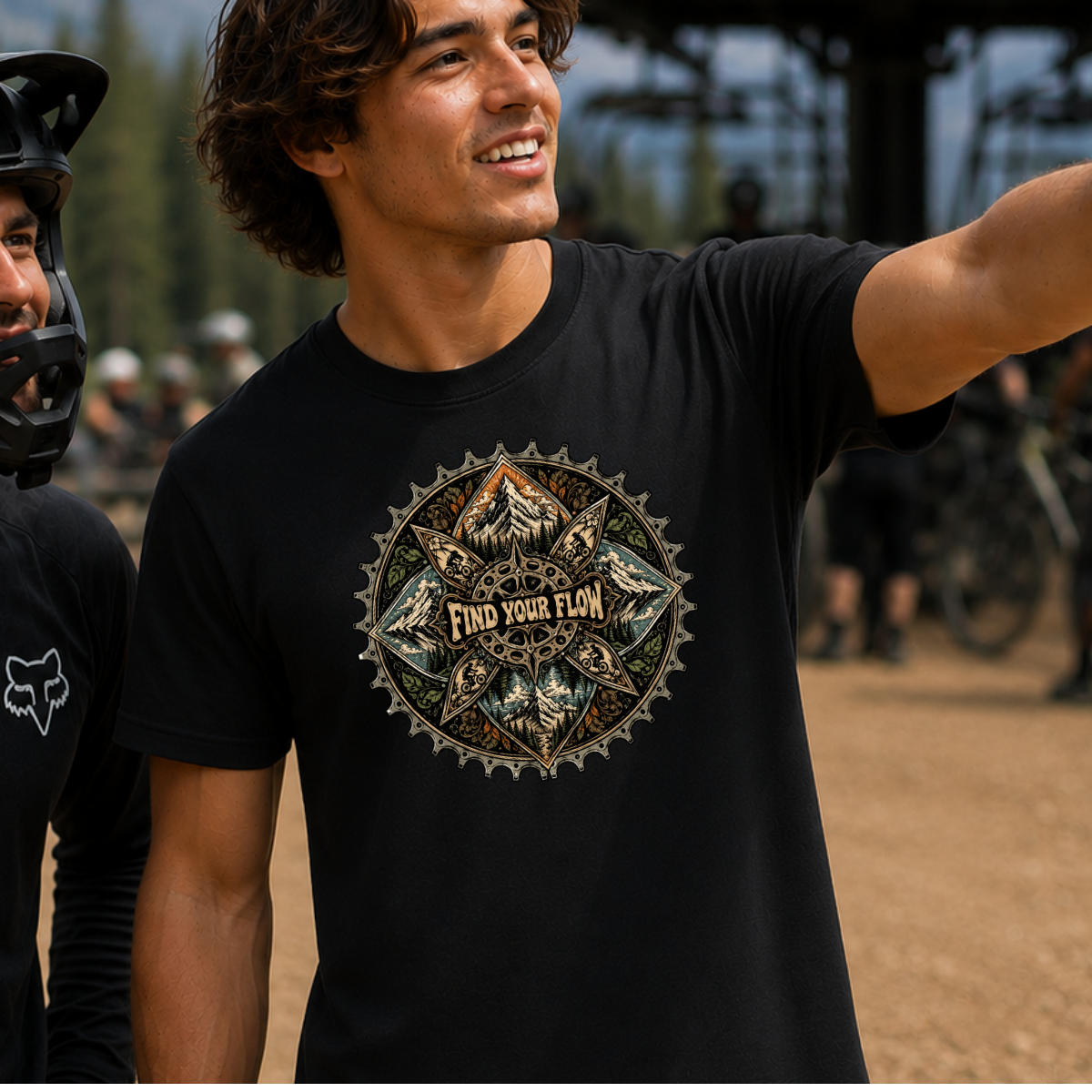 Find Your Flow Mens Mountain Biking Shirt
