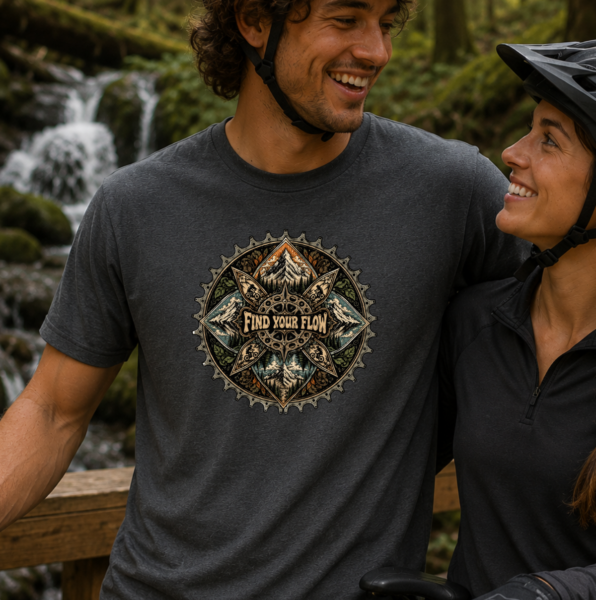 Find Your Flow Mens Mountain Biking Shirt