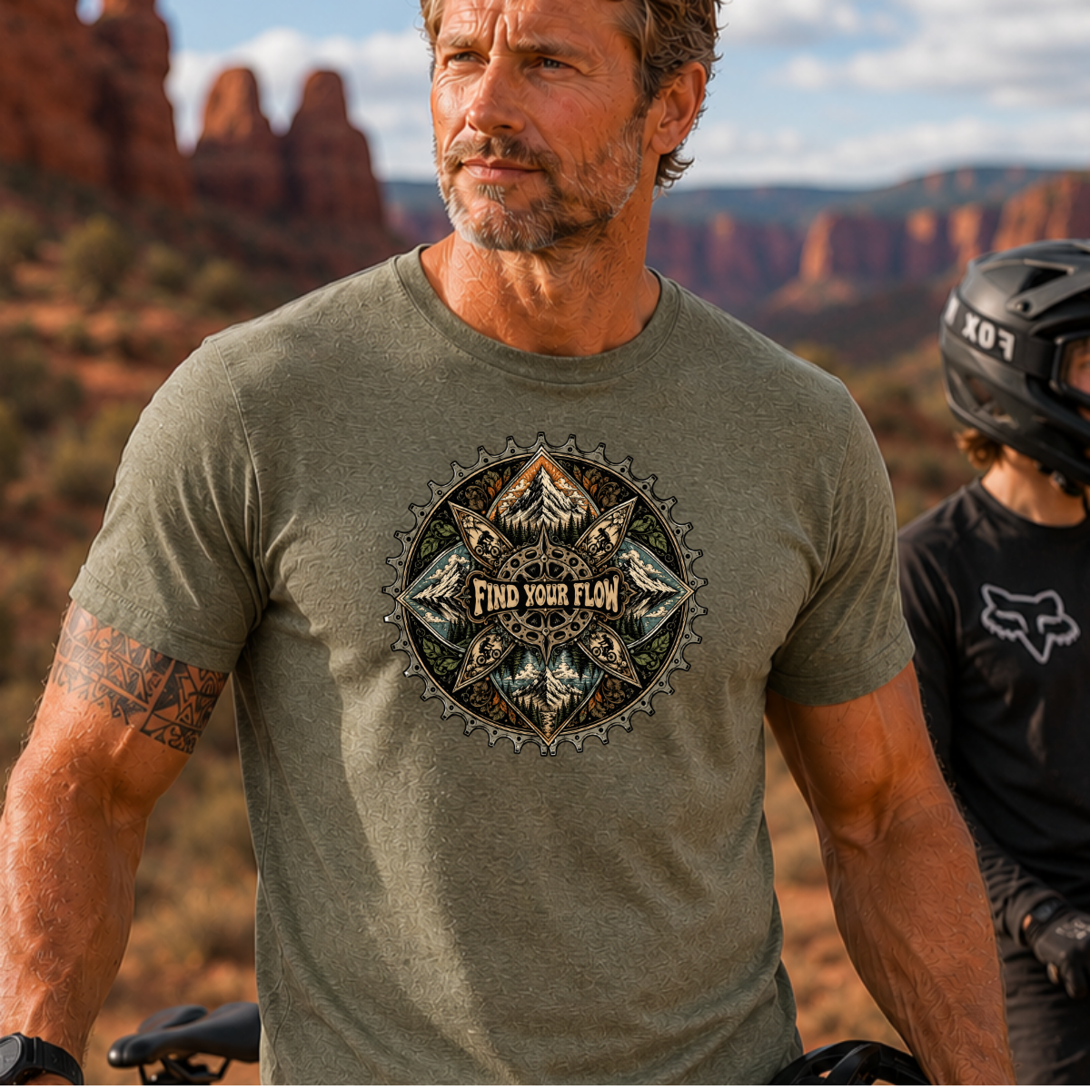 Find Your Flow Mens Mountain Biking Shirt