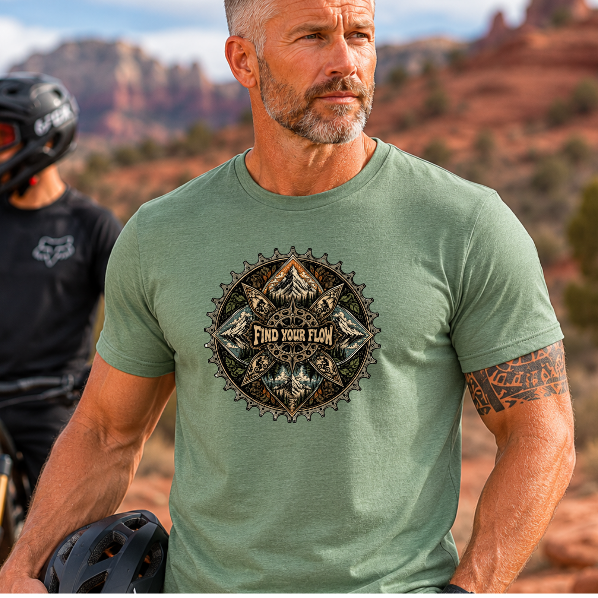 Find Your Flow Mens Mountain Biking Shirt