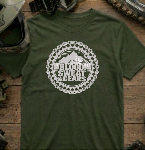 Blood, Sweat & Gears | Mountain Biking Shirt