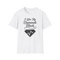 I Like My Diamonds Black T-Shirt