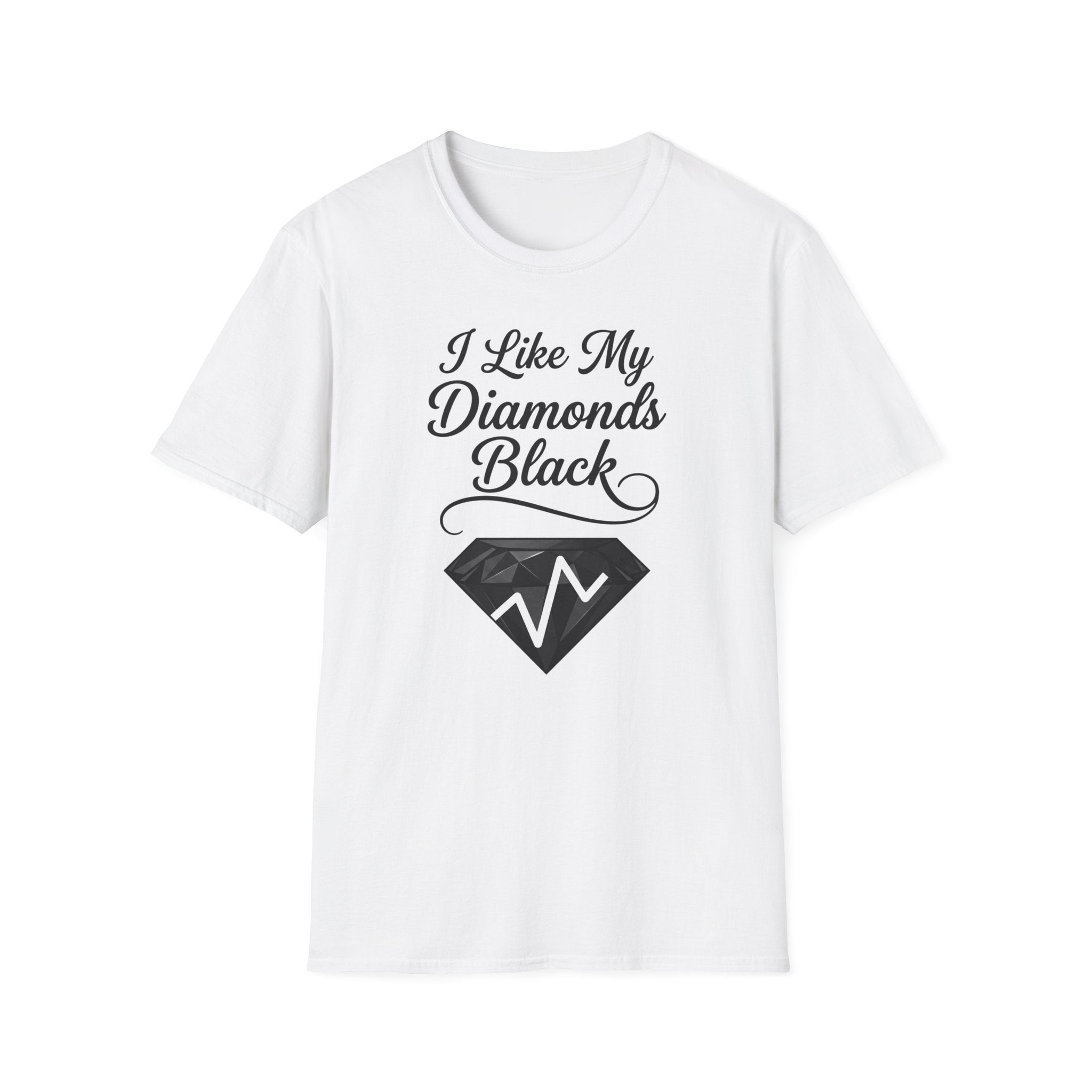 I Like My Diamonds Black T-Shirt