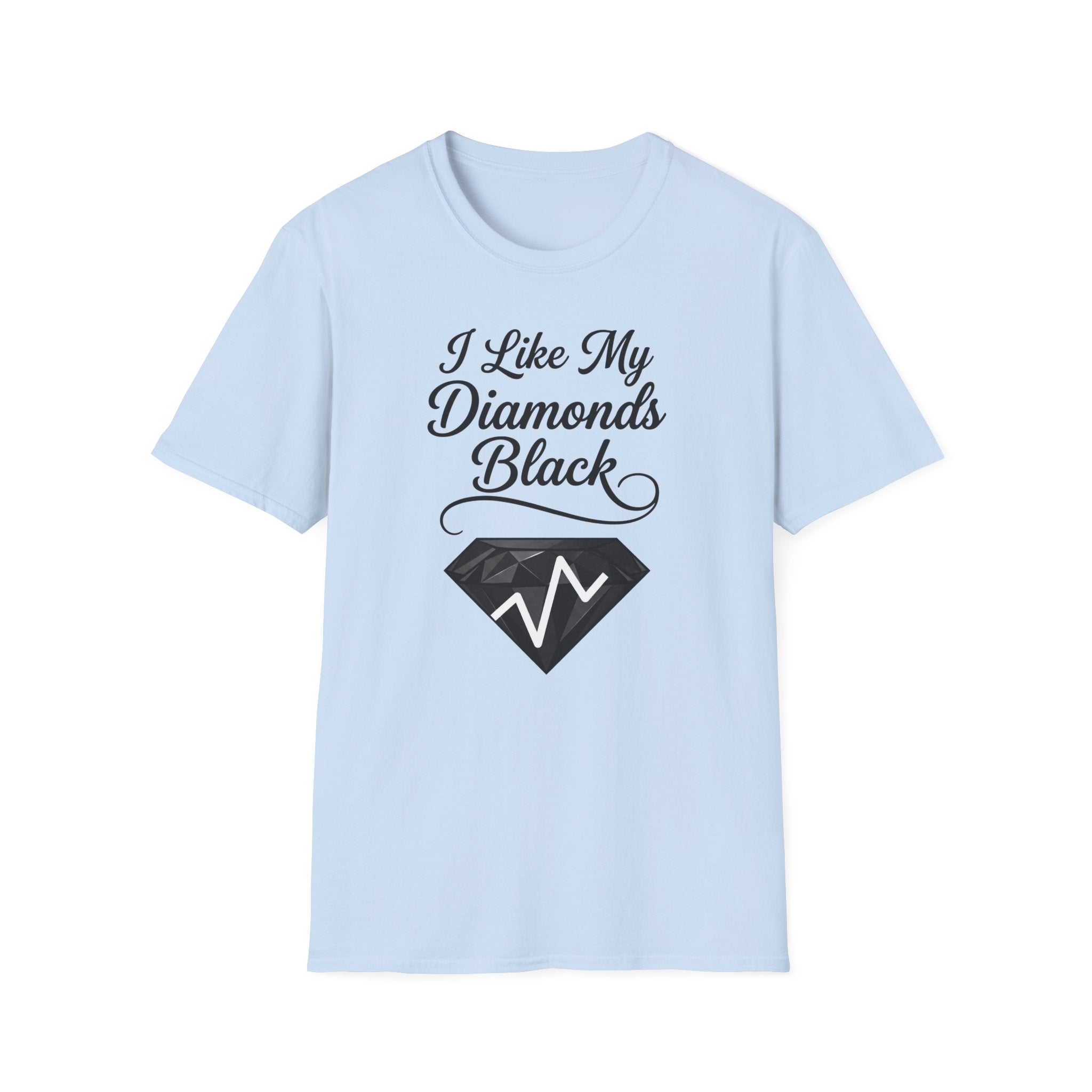 I Like My Diamonds Black T-Shirt