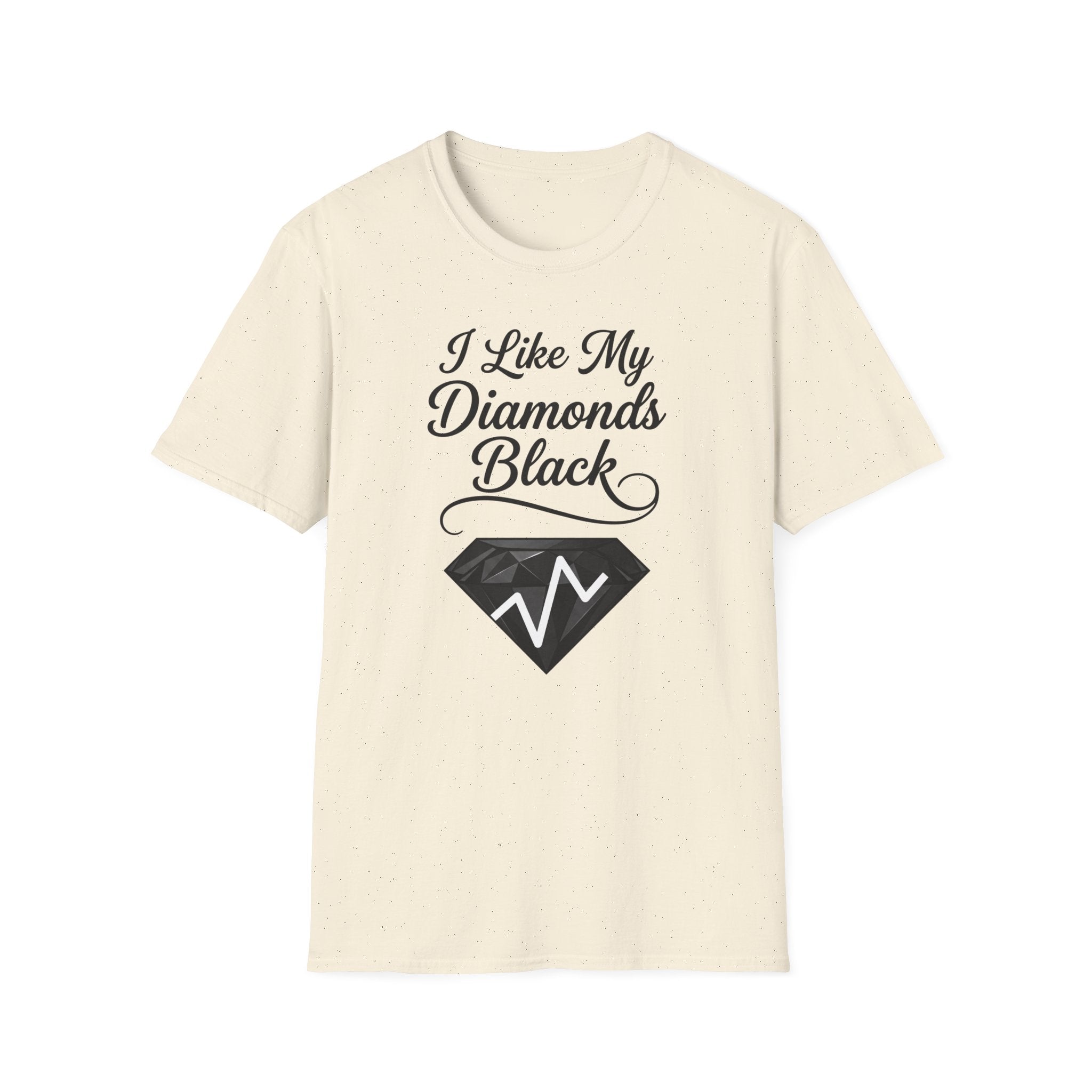 I Like My Diamonds Black T-Shirt