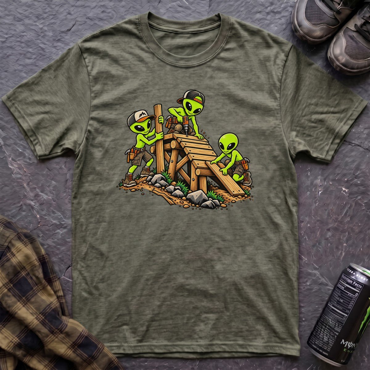 Alien Trailbuilders T-Shirt - AspenCrestOutdoors