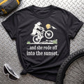 And She Rode Off T-Shirt - AspenCrestOutdoors