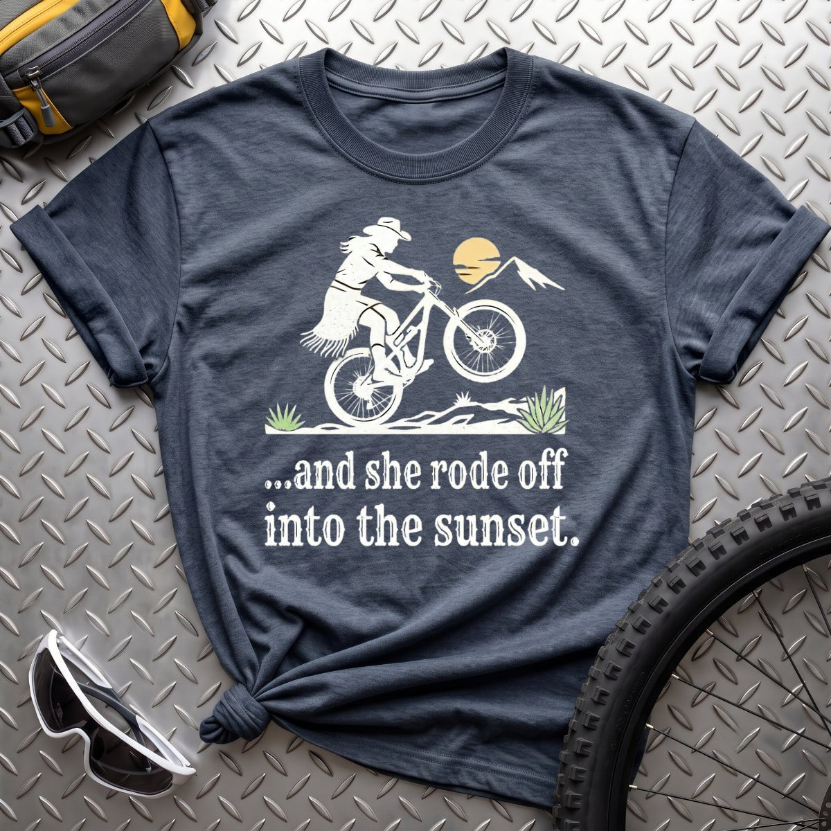 And She Rode Off T-Shirt - AspenCrestOutdoors