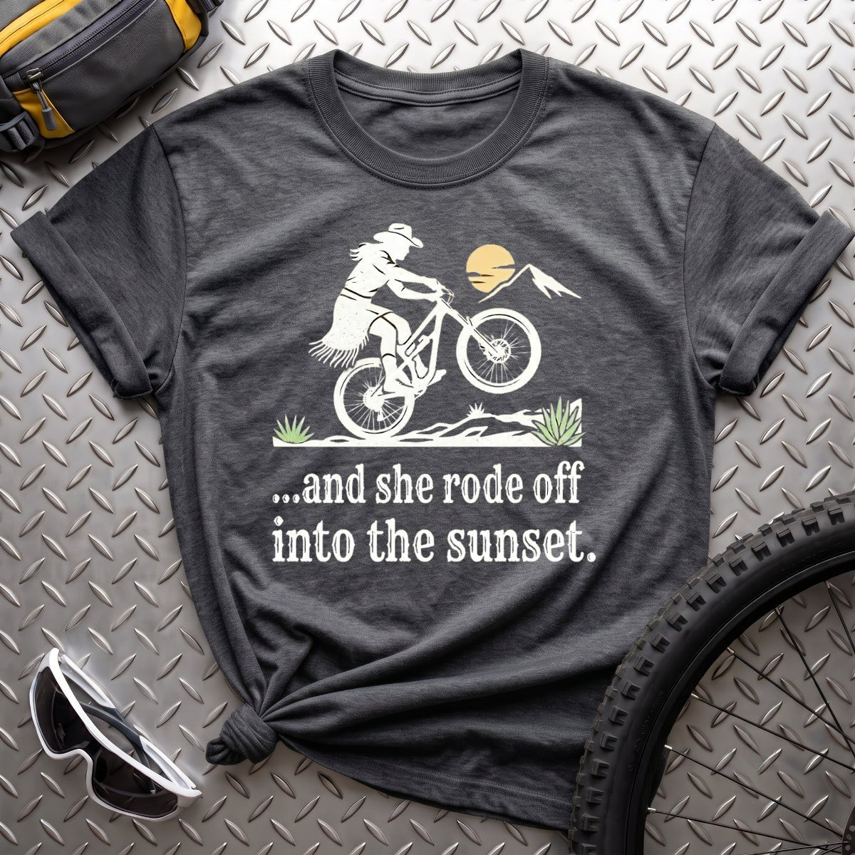 And She Rode Off T-Shirt - AspenCrestOutdoors