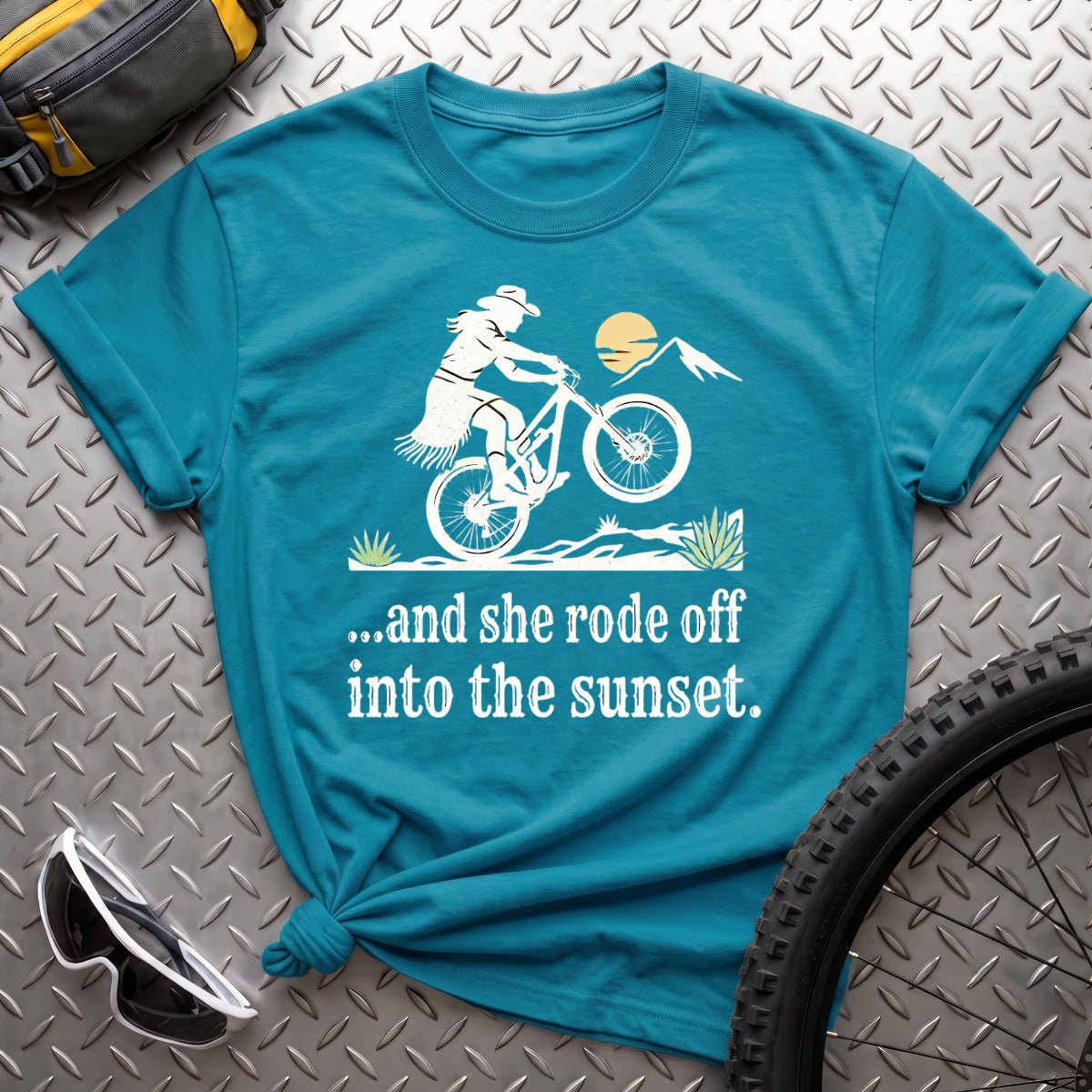 And She Rode Off T-Shirt - AspenCrestOutdoors