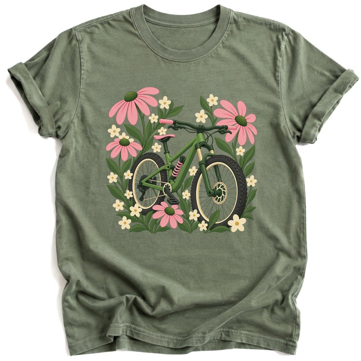 Bike Flower T-Shirt - AspenCrestOutdoors