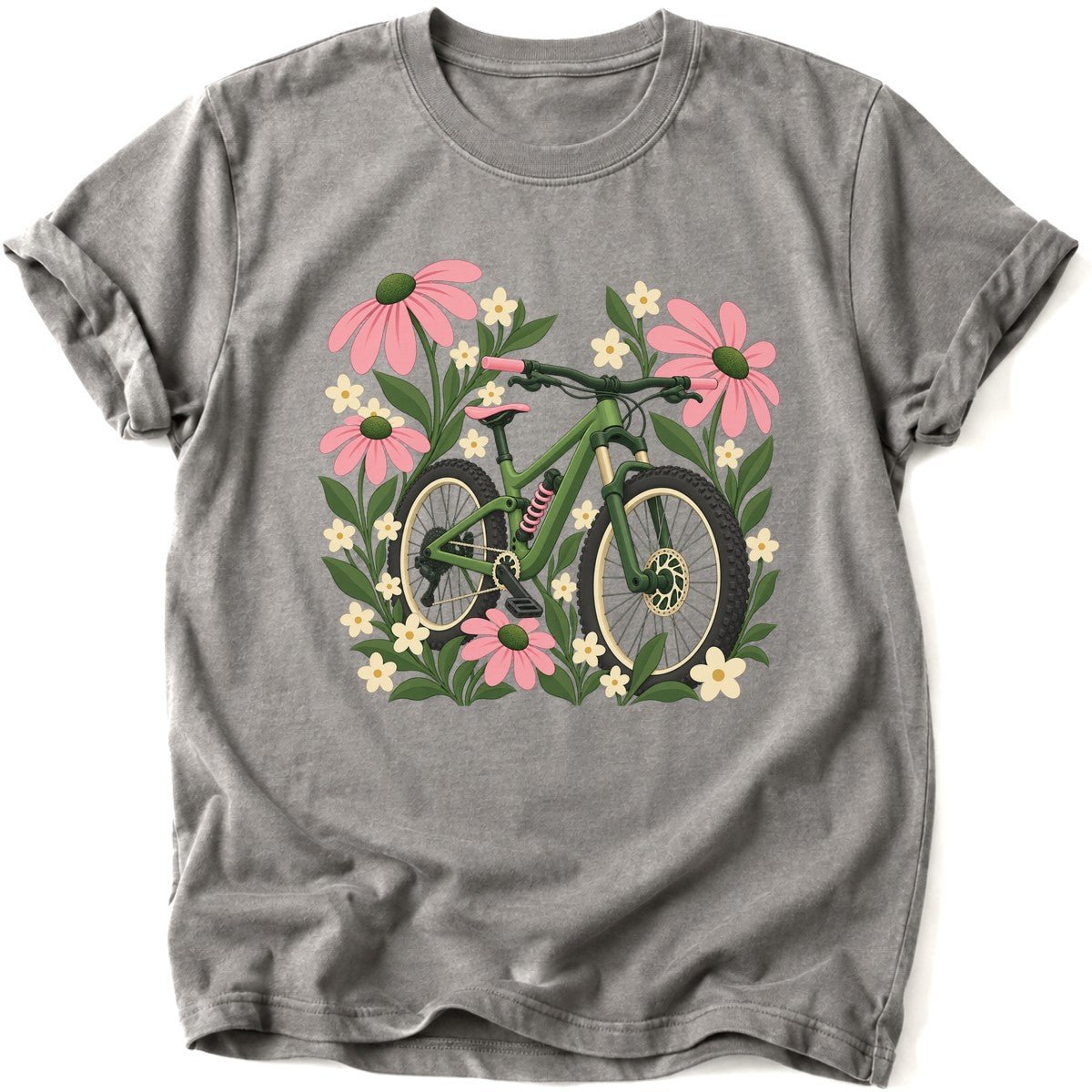 Bike Flower T-Shirt - AspenCrestOutdoors