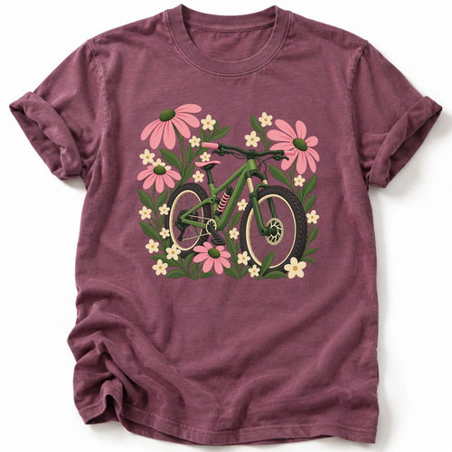 Bike Flower T-Shirt - AspenCrestOutdoors