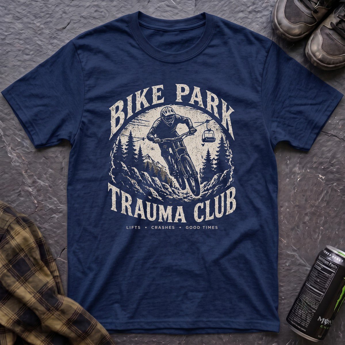 Bike Park Trauma Club T-Shirt - AspenCrestOutdoors