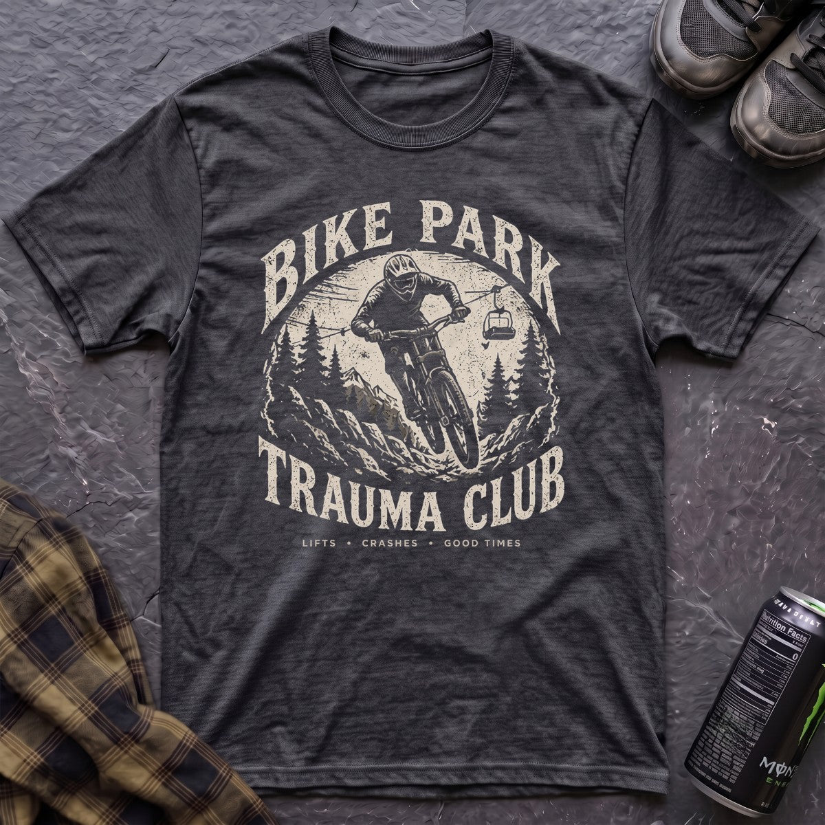 Bike Park Trauma Club T-Shirt - AspenCrestOutdoors