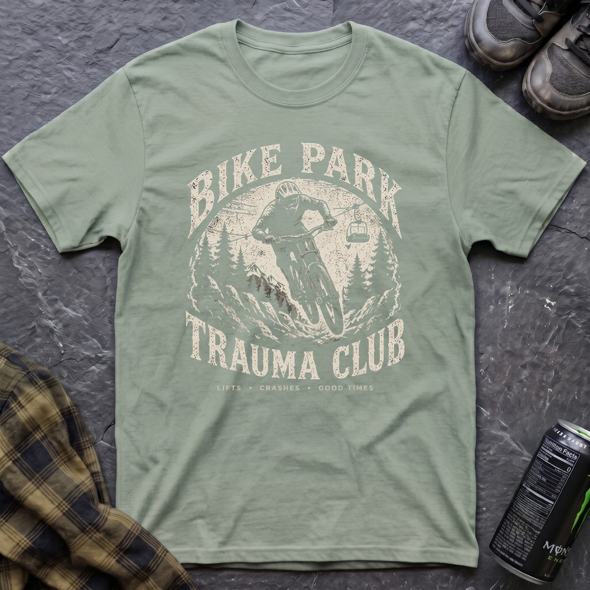 Bike Park Trauma Club T-Shirt - AspenCrestOutdoors