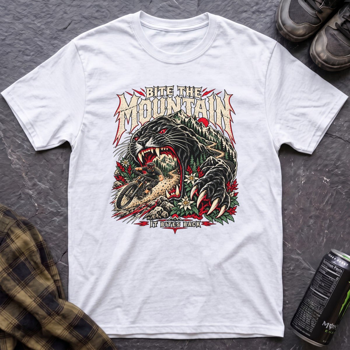 Bite The Mountain T-Shirt - AspenCrestOutdoors