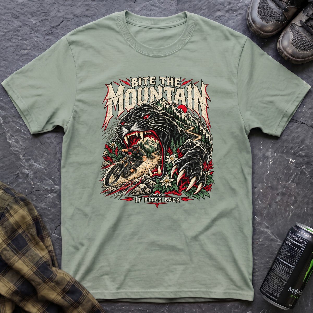 Bite The Mountain T-Shirt - AspenCrestOutdoors