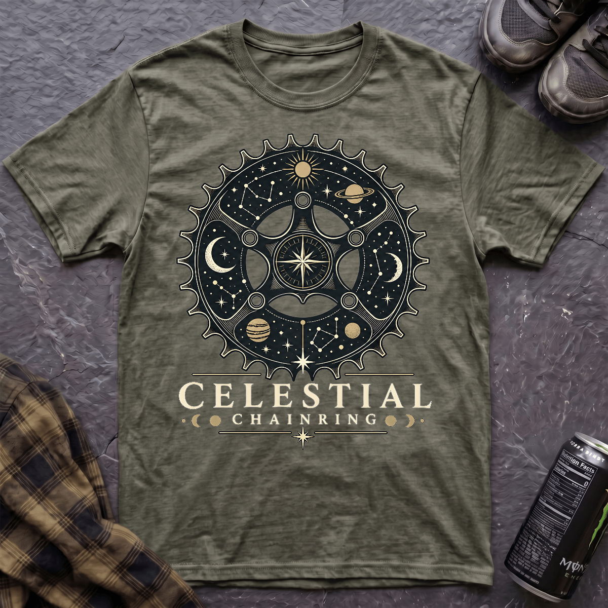 Celestial Chainring T-Shirt - AspenCrestOutdoors