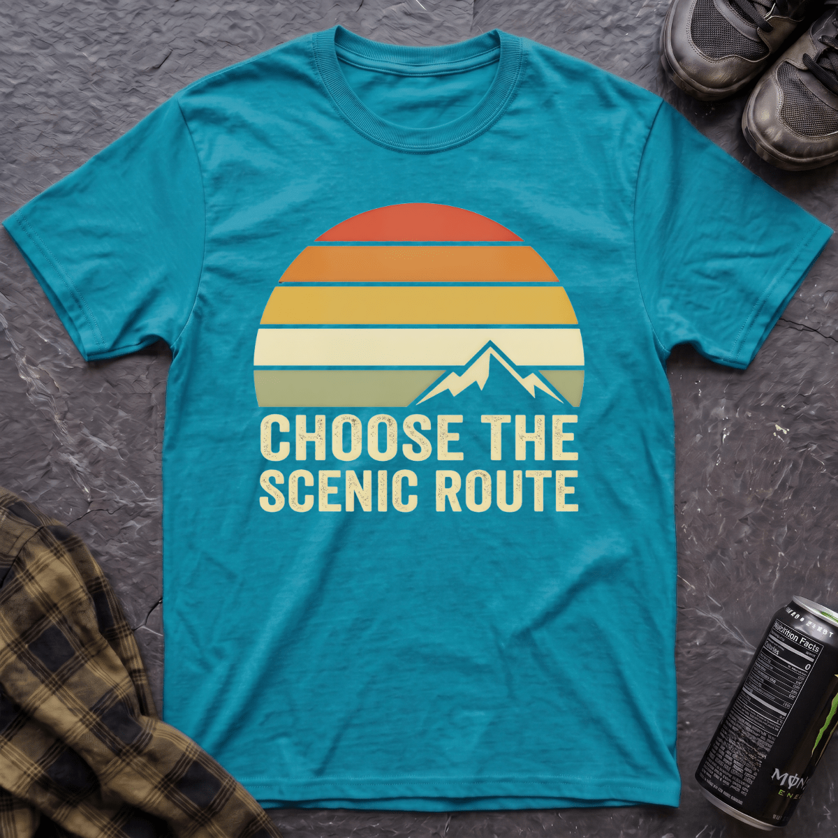 Choose The Scenic Route T-Shirt - AspenCrestOutdoors