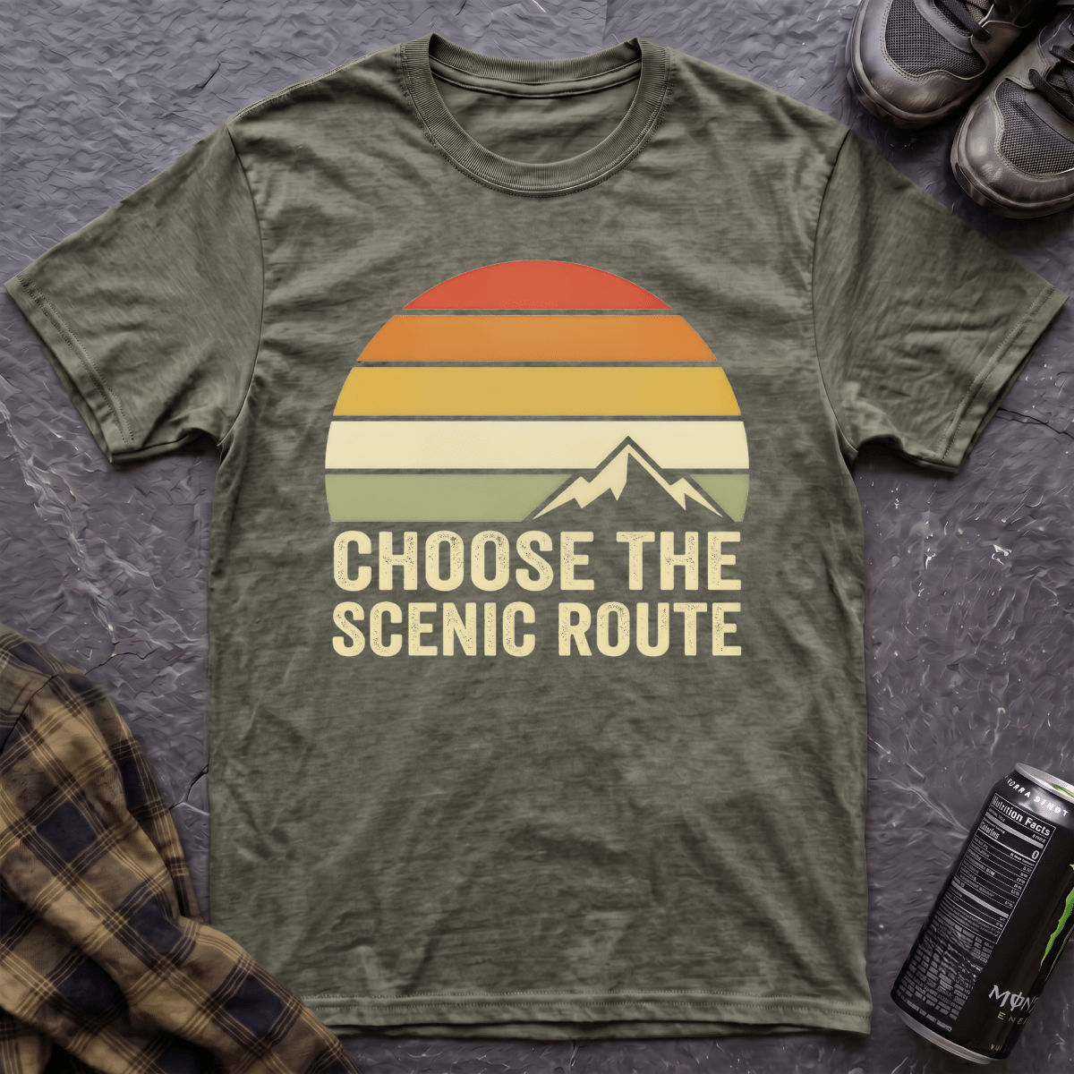 Choose The Scenic Route T-Shirt - AspenCrestOutdoors
