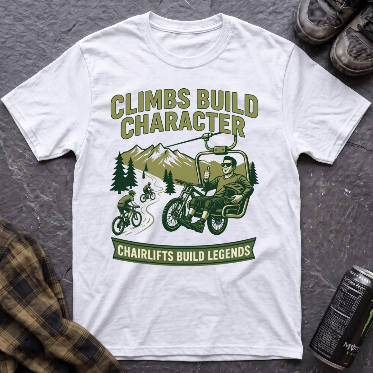 Climbs Build Character T-Shirt - AspenCrestOutdoors