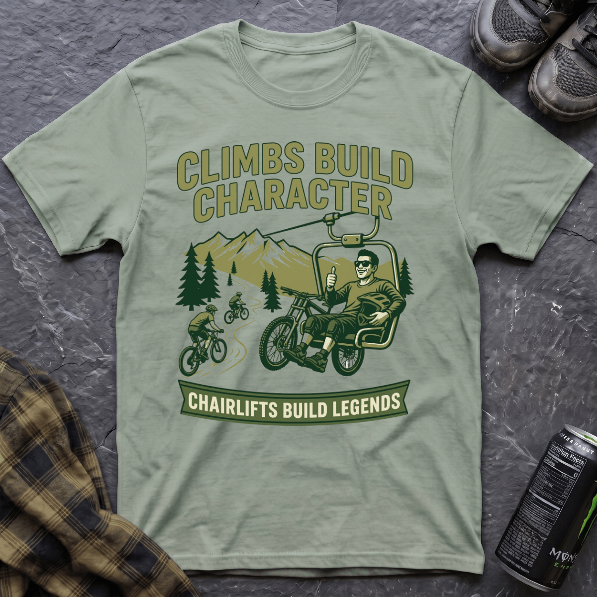Climbs Build Character T-Shirt - AspenCrestOutdoors