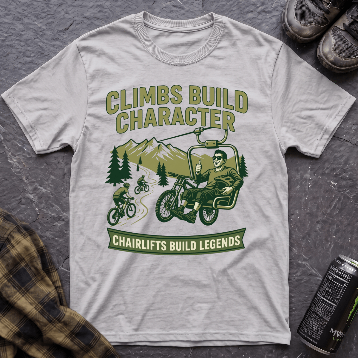 Climbs Build Character T-Shirt - AspenCrestOutdoors