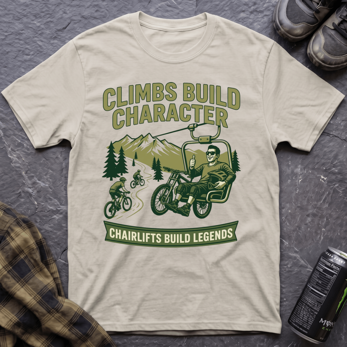 Climbs Build Character T-Shirt - AspenCrestOutdoors