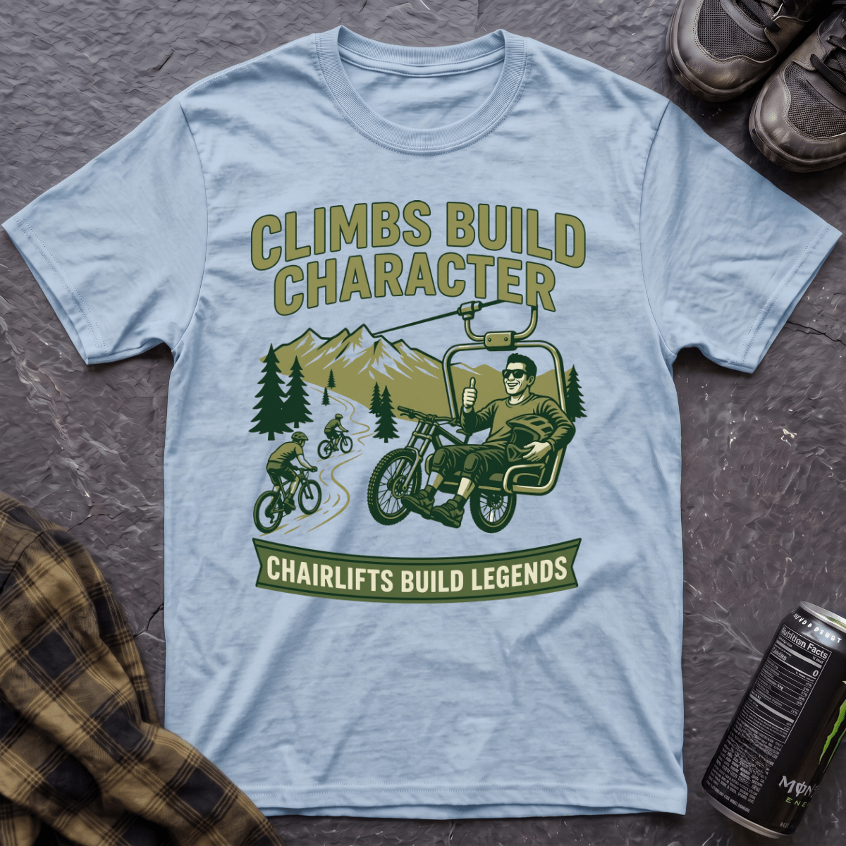 Climbs Build Character T-Shirt - AspenCrestOutdoors