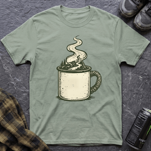Coffee Cup T-Shirt - AspenCrestOutdoors