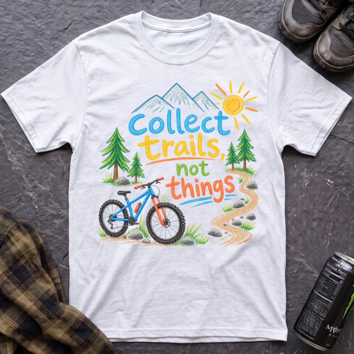 Collect Trails Not Things T-Shirt - AspenCrestOutdoors