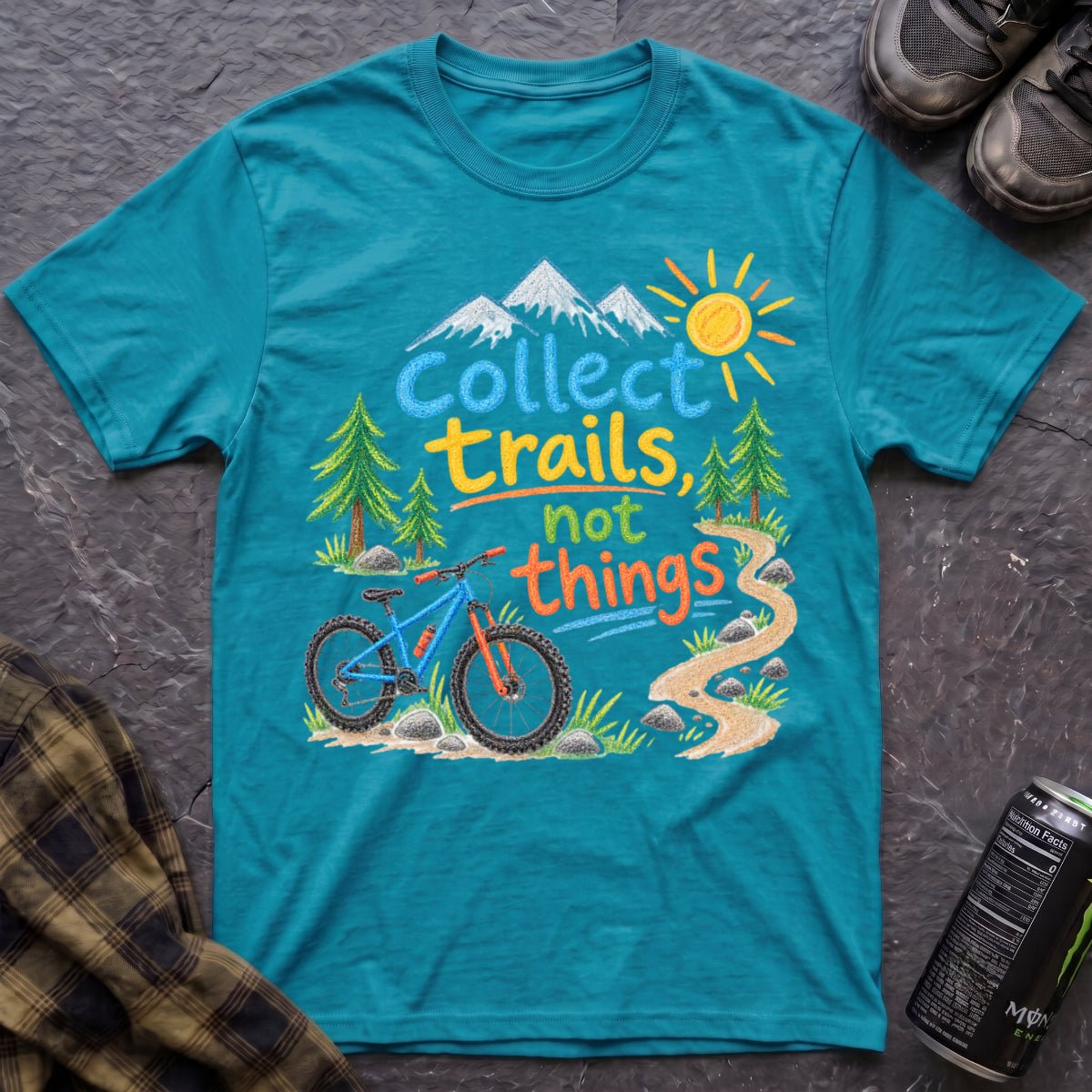 Collect Trails Not Things T-Shirt - AspenCrestOutdoors