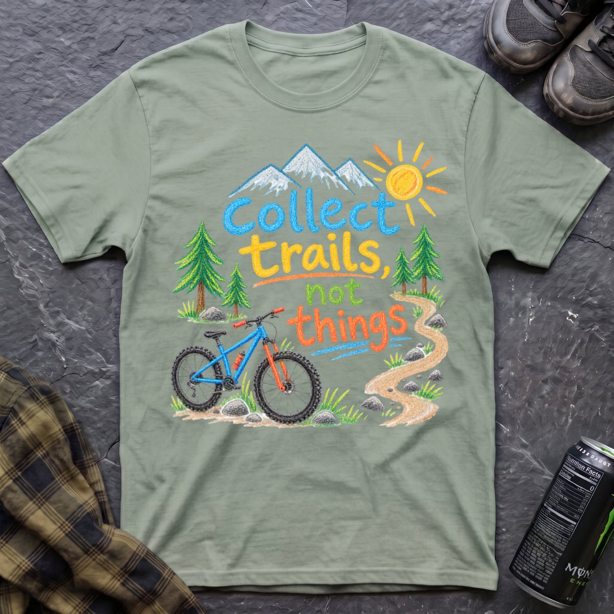 Collect Trails Not Things T-Shirt - AspenCrestOutdoors