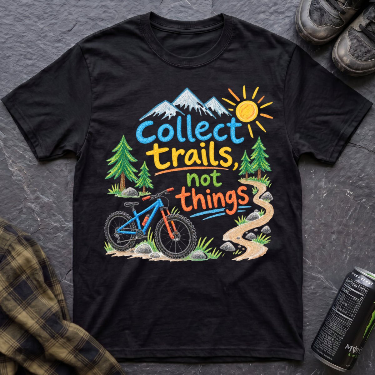 Collect Trails Not Things T-Shirt - AspenCrestOutdoors