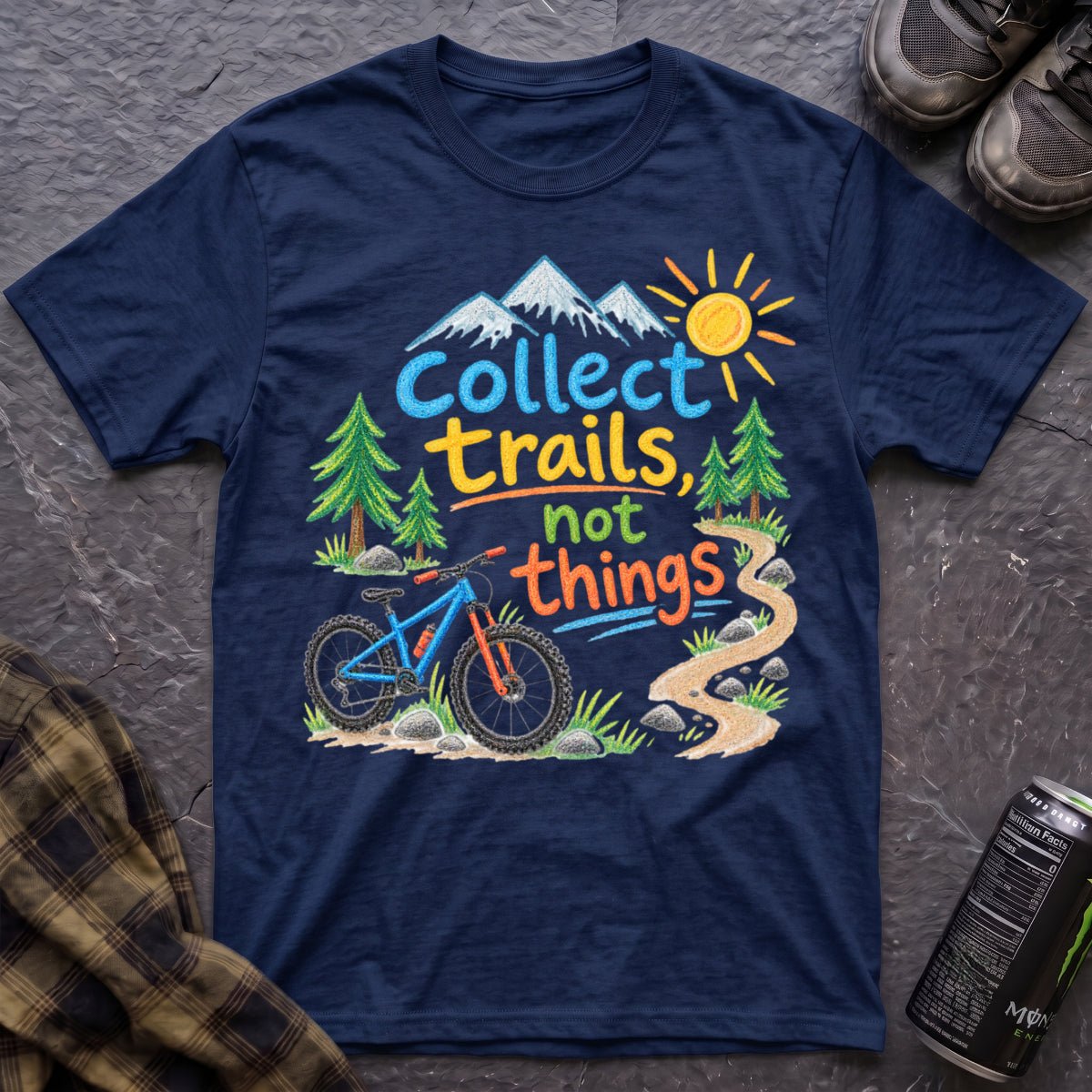 Collect Trails Not Things T-Shirt - AspenCrestOutdoors