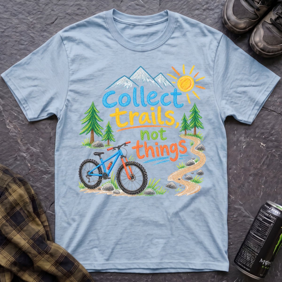 Collect Trails Not Things T-Shirt - AspenCrestOutdoors
