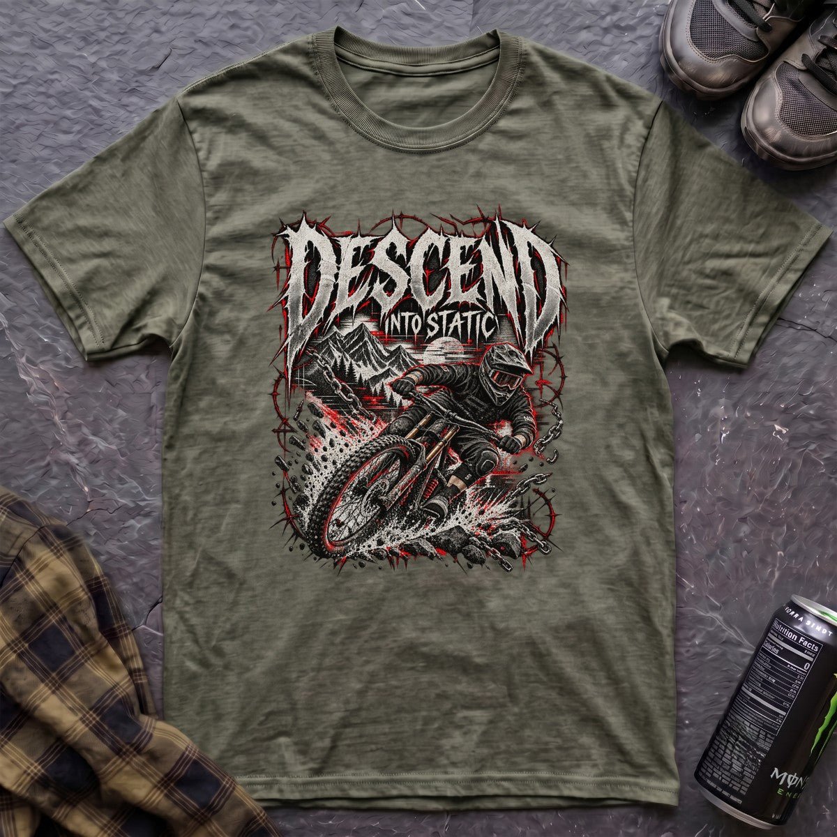 Descend Into Static T-Shirt - AspenCrestOutdoors